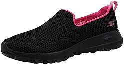 Skechers Women's Go Walk Joy Sneaker, Black/Hot