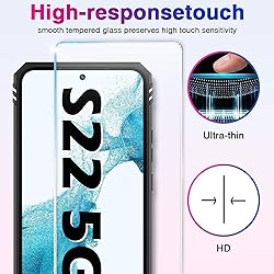 for Samsung Galaxy S22 5G Case with Built in Screen