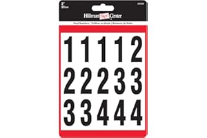 The Hillman Group 842284 Numbers Kit, Black/White, 2-Inch