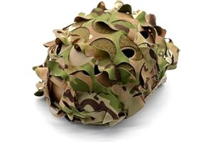 Favuit Tactical Helmet Cover, Camouflage Fast Helmet Cover Adjustable Tactical Gear Paintball Airsoft Equipment fit PJ BJ MH Fast Helmets