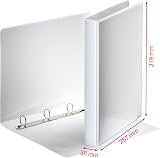 Esselte A4 3.8 cm Spine PP Essentials Presentation Binder White view 2