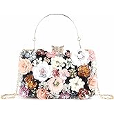 Lanpet Women Clutches Flower Evening Handbag Chain Strap Shoulder Bag