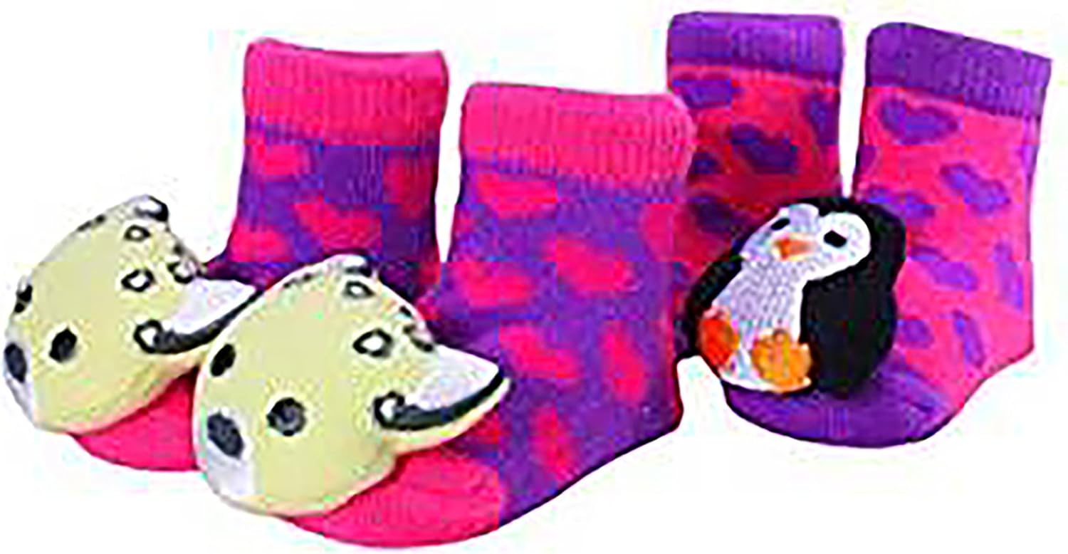 baby booties foot rattles