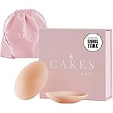 CAKES Body® grippy (Non-Adhesive) Circle Nipple Covers for Women - Silicone Nipple Covers with Travel Pouch
