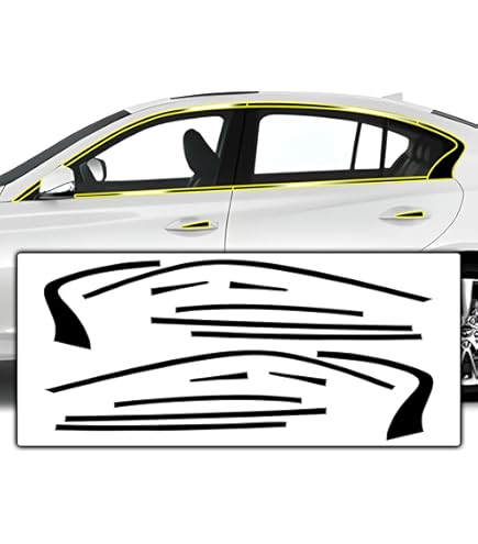 Black Chrome Delete Window Trim Kit For Mazda 6 (2014-2024) | Stainless Steel, Scratch-Resistant & Easy Install