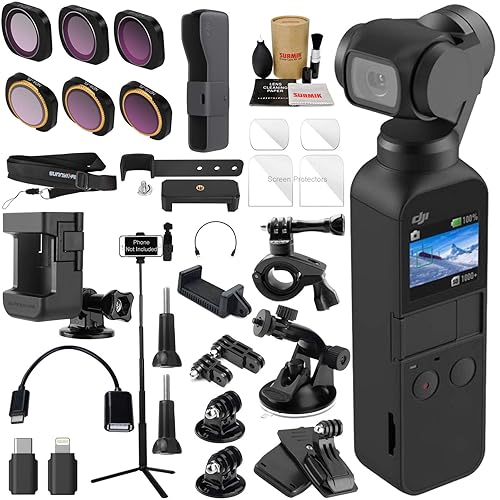 DJI OSMO Pocket Axis Gimbal Camera Bundle with ND Rotating