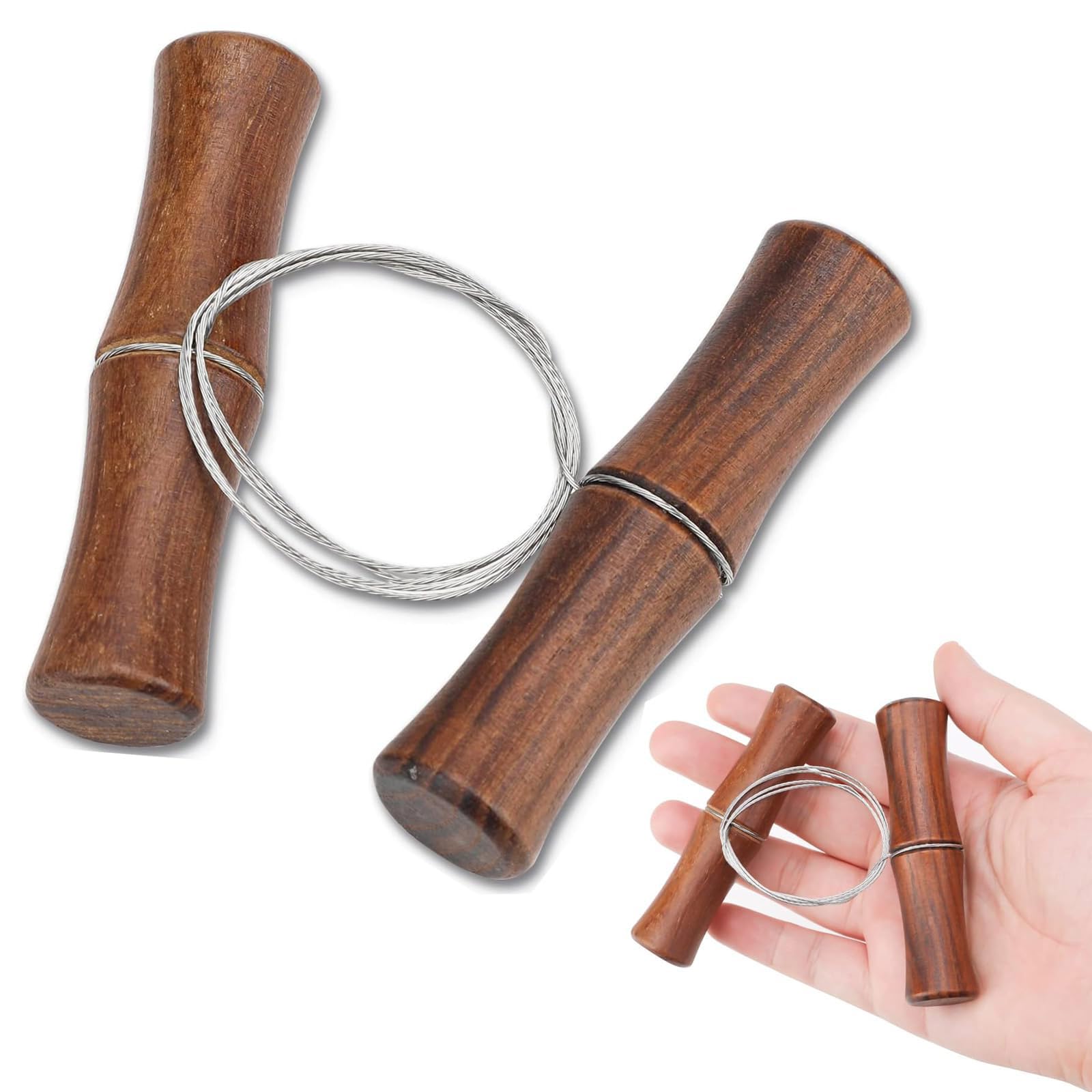 1Pcs Clay & Cheese Cutting Wire – Stainless Steel Twisted Wire with Dual Wooden Handles for Pottery, Dough, Ceramics & Art Sculpting