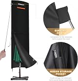 HEIMUNI Parasol Cover 2-4m Cantilever 230x67x67 Waterproof UV 420D Oxford view 4