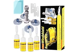 Sokikt Windshield Repair kit, DIY Glass Cracked Repair Kits, Cracked Windshield Repair kit, Windshield Chip Repair Kit to Repair Scratches, Cracks, and Star-Shaped Crack