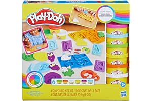 Play-Doh, Massinha de Modelar Infantil, Kit Inicial de Números - Conjunto de Brinquedo com Acessórios e 6 Potes - A partir de 3 Anos