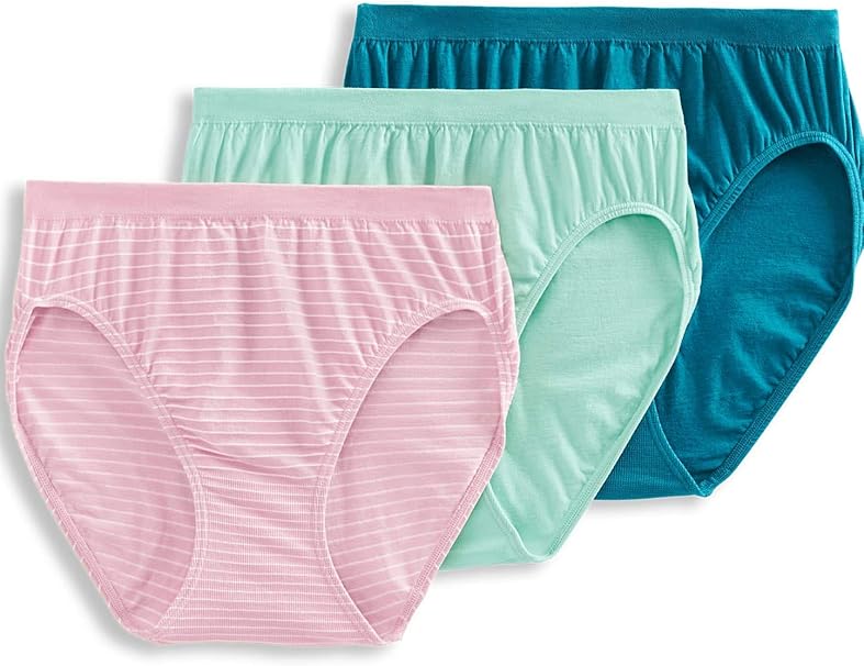 Buy Jockey Women's Underwear Comfies Cotton French Cut 3 Pack, Arctic
