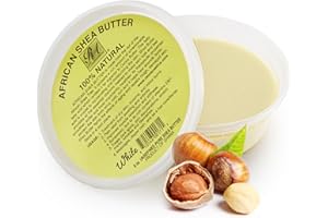 RA COSMETICS 100% Pure Shea Butter, Ivory - 8oz | 100% Pure and Natural Body Butter for Radiant Skin | Ultra-rich Moisturizer for Dry Skin, Stretch Marks, Wrinkles and Blemishes - Sourced from Ghana