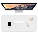 Hsurbtra Desk Pad, 30" x 14" PU Leather Desk