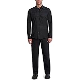 KARL LAGERFELD Mens Striped Panel Long Sleeve Top