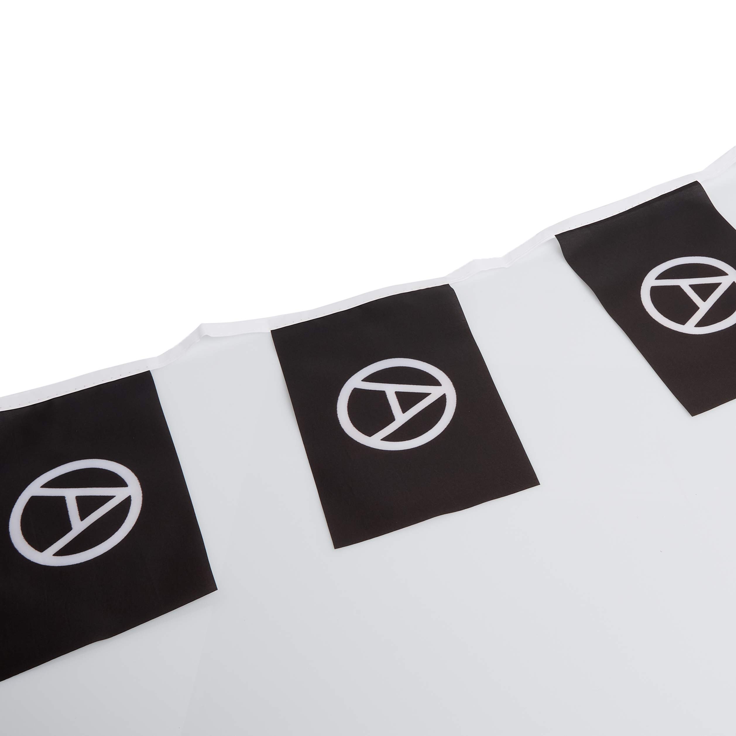 AZ FLAG Anarchy Bunting Flag, 20 Ft Garland 20 Small Arnachism Movement Flags 8'' x 6'', 100% Polyester String Pennant, 6 meters