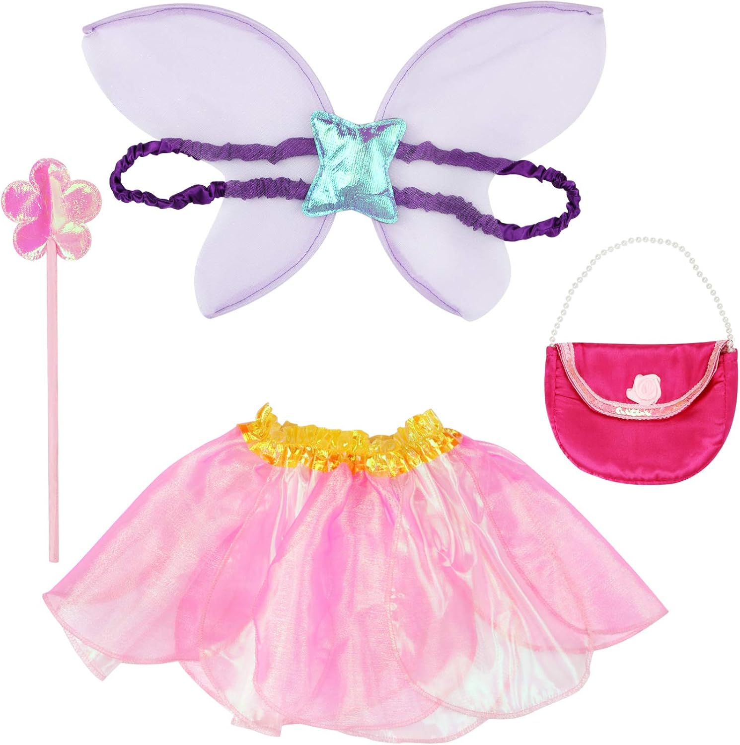 fedio Girls Princess Dress up Trunk Ladybug, Bee, Fairy Costume for Little Girls Toddlers Age 3-7: Clothing