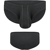 Real Men Ares-Accent Low-Rise Pouch Bikini Brief with ABCD Pouch - 1, 3 & 6 Pack - Waist Size XS - 5XL