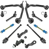 TRQ Front Steering and Suspension Kit Ball Joint Control Arm with Ball | For Cadillac Chevrolet GMC