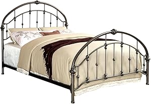 Carrick Brushed Bronze Metal Queen Platform Bed
