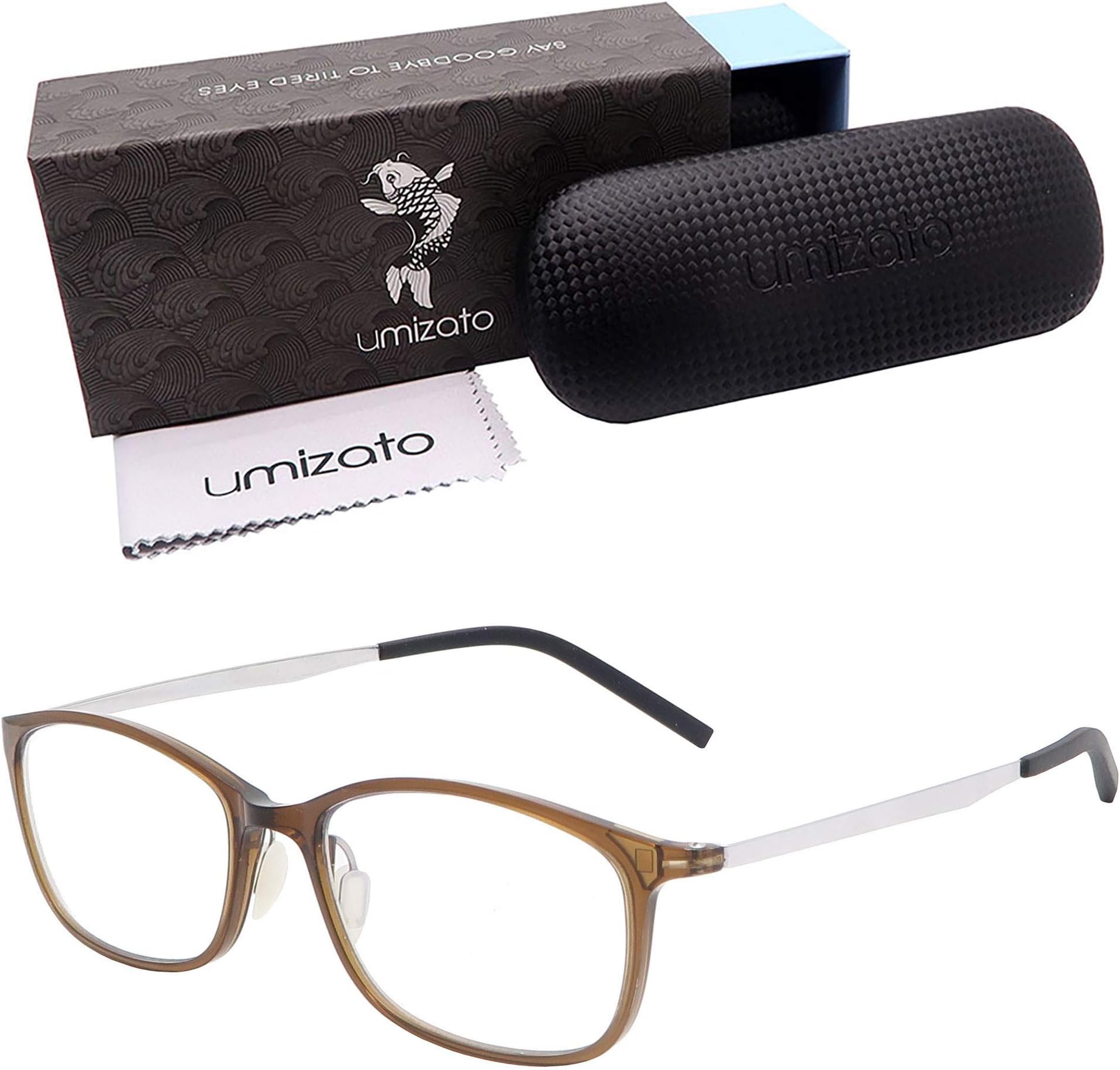 Lightweight Blue Light Blocking Glasses - Computer Gaming Minimalist Design, Migraine, Light Sensitivity (Orion)