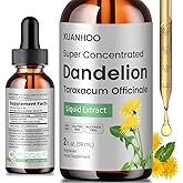 Dandelion Root Extract Drops with Graduated Pipette,Vagetarian Herbal Supplements for Night Owls,Natural Organic Extract,Super Concentrated,Non-Preservative,Non-Alcohol,Liver Health,Stay up Late