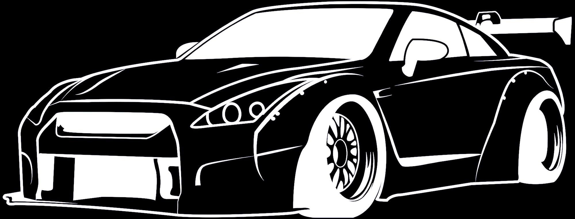 Nissan GTR R35 Libertywalk JDM Skyline Vinyl Wall Decal