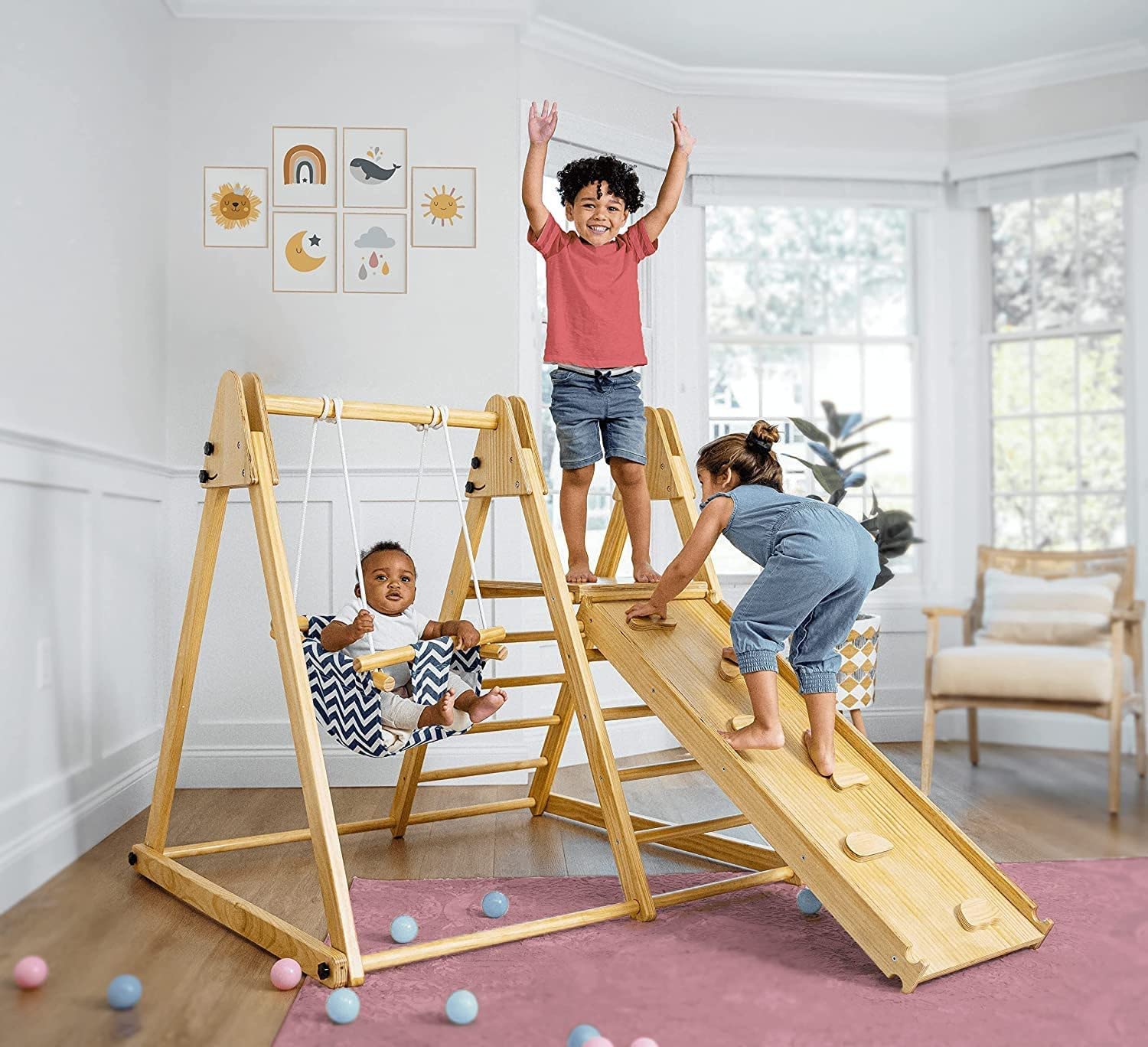 Mua Avenlur 4-in-1 Juniper Indoor Play Gym - Jungle Gym Playset with ...