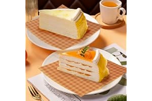 GeeRic Waxed Deli Paper Sheets 7 * 7 Inch, 100 Pcs Food Basket Liners for Sandwiches, Burgers, Checkered Deli Wrap Wax Paper Sheets Checkered Coffee