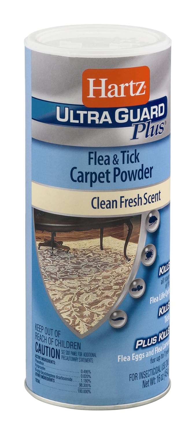 Reviews Hartz Ultra Guard Plus Flea And Tick Carpet Powder 1 Lbs. Fresh