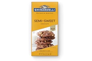 GHIRARDELLI Premium Semi-Sweet Chocolate Baking Bar, 4 oz – Smooth Baking Chocolate for Brownies, Fudge & Desserts