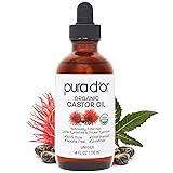PURA D'OR 4 Oz ORGANIC Castor Oil - 100% Pure USDA