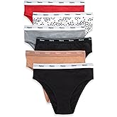 Hanes womens Originals Hi-leg Panties, Breathable Stretch Cotton Underwear, Assorted, 6-pack