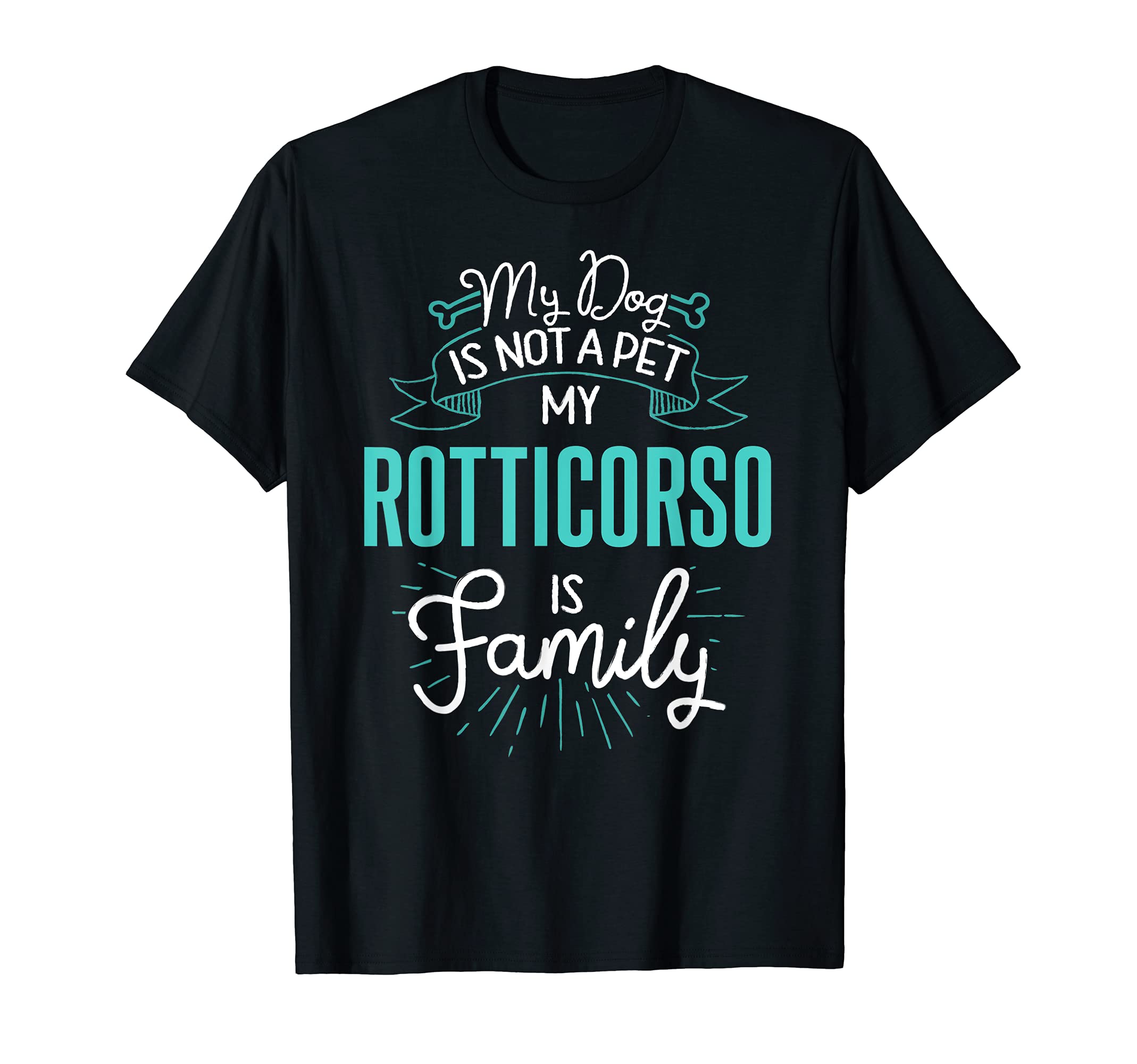 Cute Rotticorso Design Family Dog Giftn T-Shirt