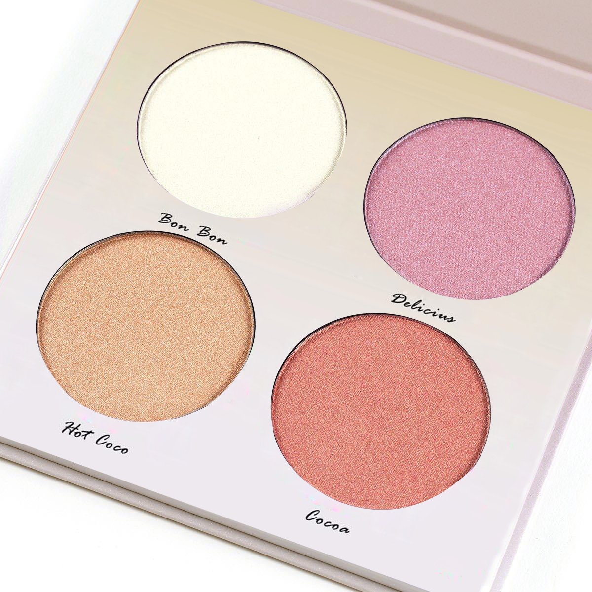 Aurelife Go Glow -- 4 Color Makeup Llluminator Highlighter & Bronzer Collection Glow Kit Matte Face Palette