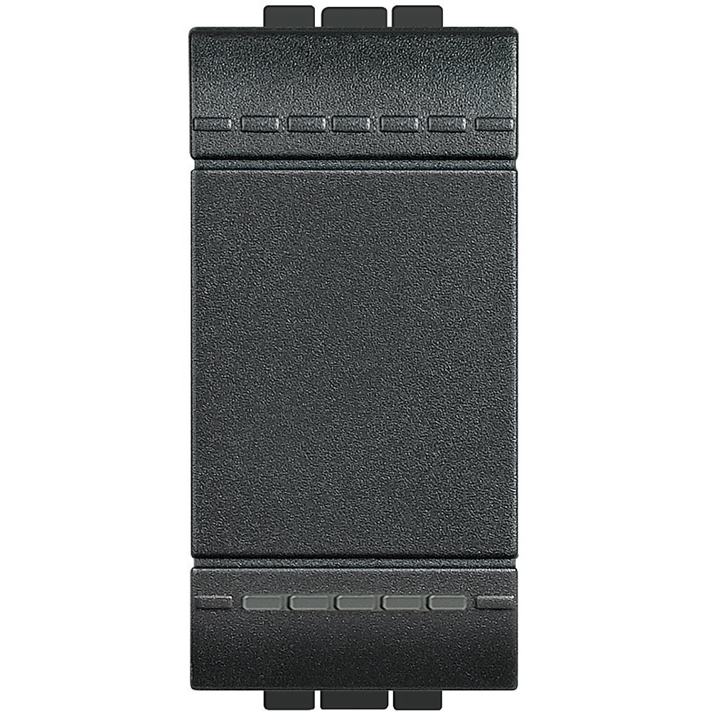BTicino SL4005 LIVINGLIGHT Button, 1P, 10 A, Anthracite, black, SL4005