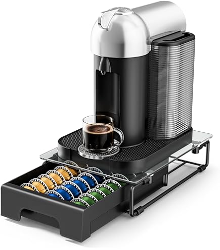Amazon.com: ZCDCP Pod Holder - Modern Sleek Black Metal Capsule