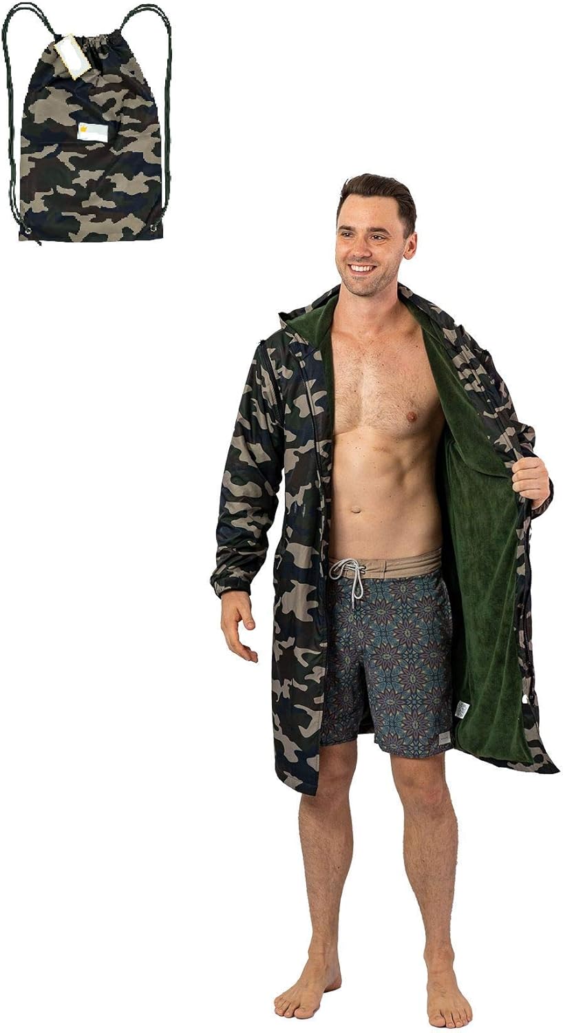 Schmik Army Print Parka Kids & Adults Warm Coat With Removable Arms