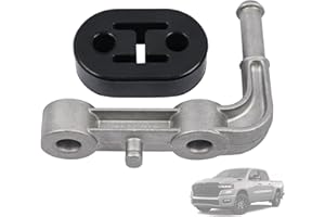 Promrmr Driver Side Rear Left Exhaust Bracket with Hanger Rubber Muffler Support Assembly 68275662AB Compatible with Dodge Ram 1500 3.0L 5.7L 6.2L 2019-2025