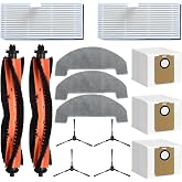 UR3 Replacement Accessories Kit For uninell UR3 Robot Vacuum Cleaner : | 14 Pack parts 2 Roller Brush, 2 HEAP, 3 Mop 3 Dust Bags, 4 Side Brushes