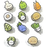 9 PCS Cute Chip Clips Food Bag Clip Set, Vegetable Shaped Bag Clips Funny Kitchen Snack Bag Sealer, Acrylic Chip Clip for Air