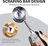 TJ POP Large Ice Cream Scoop 60ml 23cm Stainless Steel with Easy Release view 5