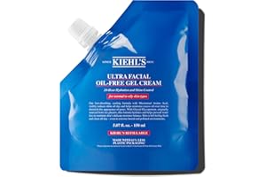 Kiehl's Ultra Facial Oil-Free Moisturizer, Shine-Reducing Gel Cream for Oily to Normal Skin, Hydrates Skin for 24 Hours, Visibly Minimizes Pores, Non-comedogenic, Alcohol-free, Fragrance-free