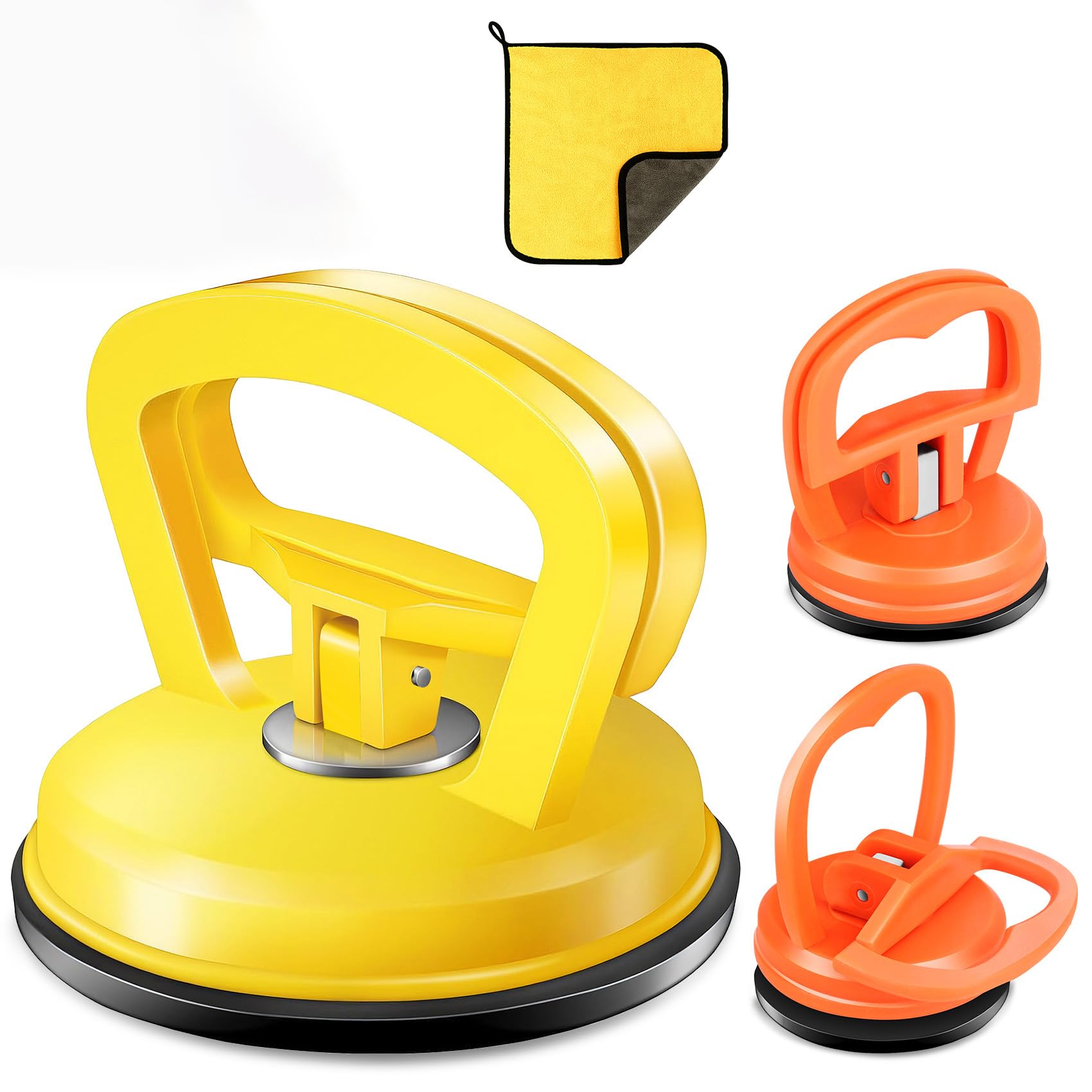Photo 1 of Ynipanda Dent Puller, 3pcs Car Dent Puller with Rag,Dent Repair Kit,Puller Dent Suction Cup,Car Dent Puller for Maintenance Workers,Dent Puller for Cars Body,Glass,Screen,Objects Moving
