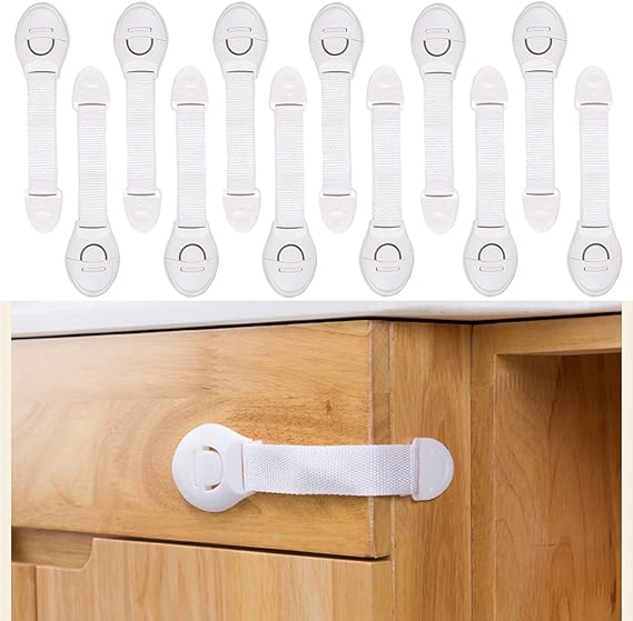 [12 piezas] Cerradura de seguridad para niños, cerradura de seguridad