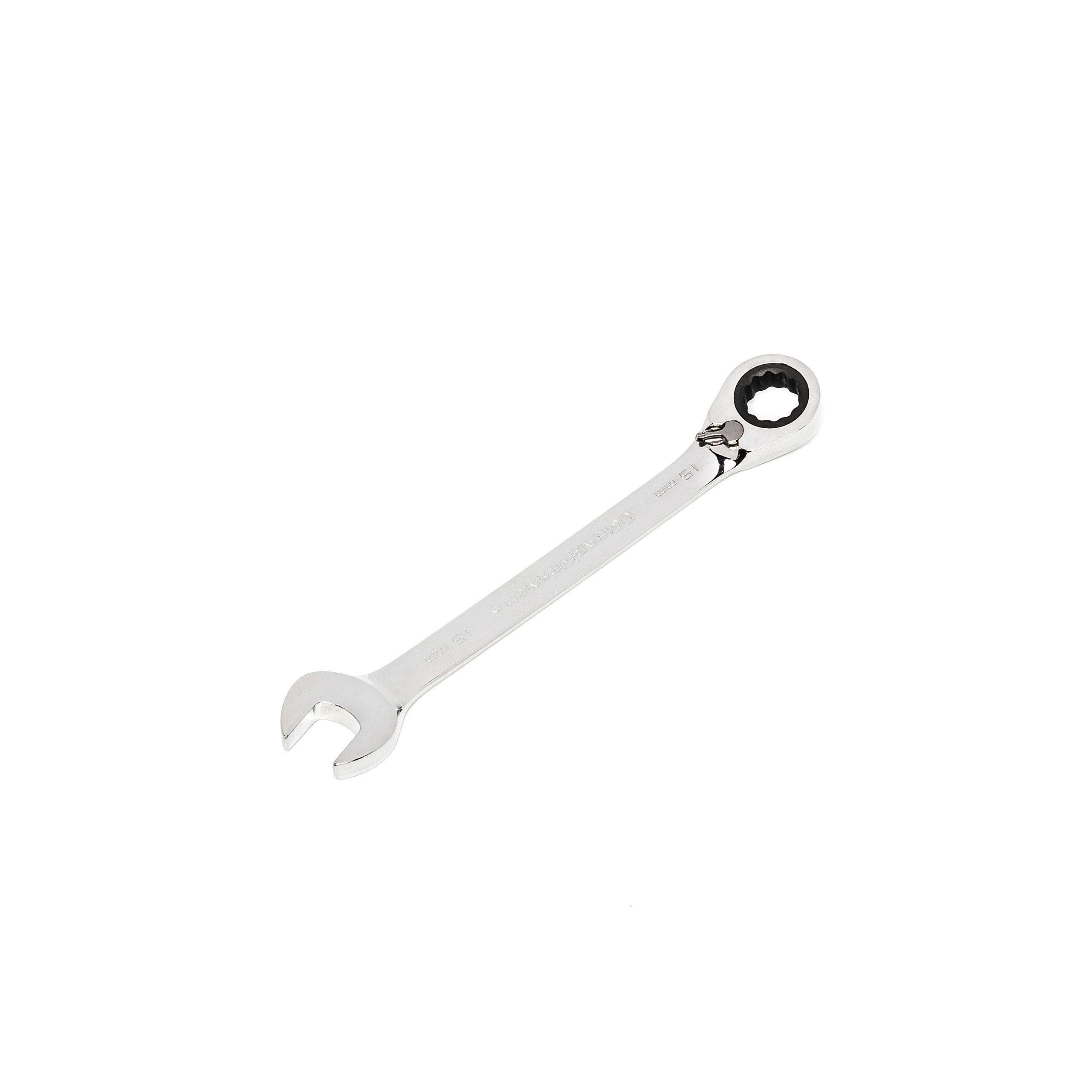 GearWrench 12 Pt. Reversible Ratcheting Combination Wrench, 15mm - 9615N