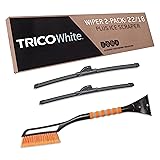 TRICO White 22 Inch & 18 Inch Pack of 2 Extreme