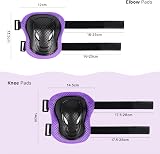 ValueTalks Kids Helmet & Pads Set Age 5-12 Purple Bike Skateboard Scooter view 7