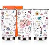 Spanish Christian Tumblers for Women Religious Gifts 20 Oz Tumbler Pastor Wife Appreciation Gifts Insulated Travel Mug for Prayer Female Scripture Gift Stainless Steel Thermal Cup Christmas Birthday