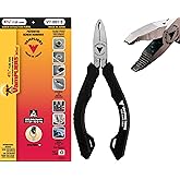 VAMPLIERS 5" Mini Stripped Screw Remover Pliers with ESD Safe Grip. Made in Japan. Slender Non-Slip High Carbon Steel Jaws. Ideal for IT, iPhone, Mac/PC, Circuit Boards or Any Electronic Repairs.