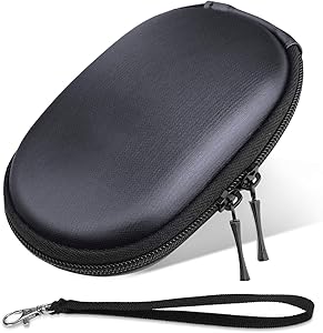 ProCase Apple Magic Mouse Case Bag Organizer, Portable Hard Shell EVA Protective Carrying Pouch Travel Case for MacBook Magic Mouse 2 1 and Logitech Notebook Mouse -Black